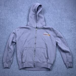 hollister oracle red bull racing full zip hoodie gray long sleeve boxy xs